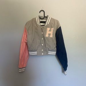 Stylenanda Korean cropped  bomber jacket twice